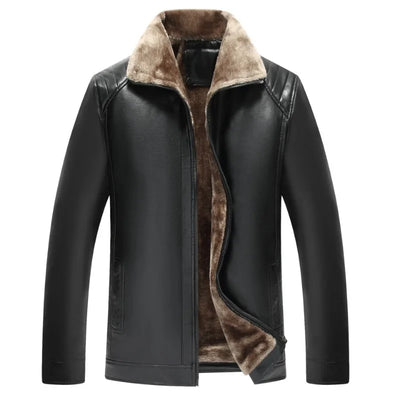 New Fur Integrated Men's Leather Jacket Manufacturer | SAMAG