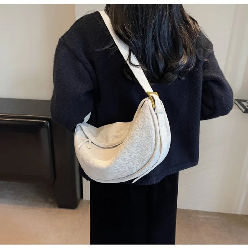 Fashion New Genuine leather Women's single-shoulder bag casual Commuting crossbody bag made of cowhide hobo bag handbag