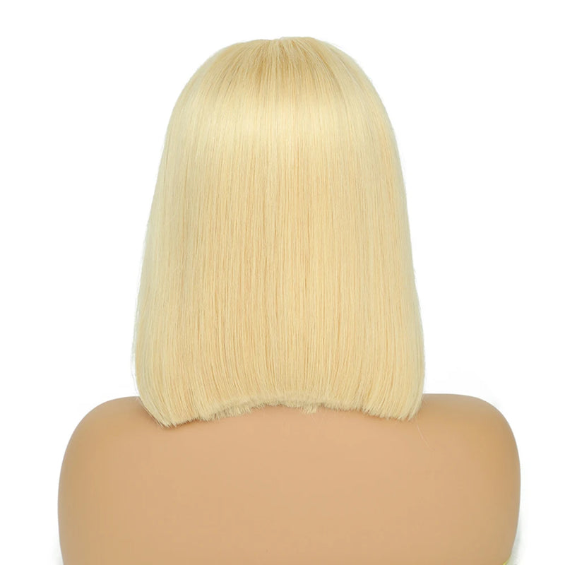 Chocolate Brown Bob Wigs 13x4 Lace Front Wig Bob Human Hair Brown Straight 200% Full Density Transparent Lace Frontal Wigs Bob Hair
