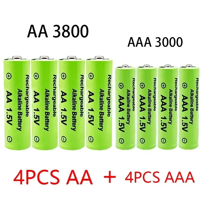 2026 AA AAA1.5V 3000mAh Rechargeable Battery  1.5 V  AA AAA Battery For Clocks Mice Computers Toys Replace Ni-Mh