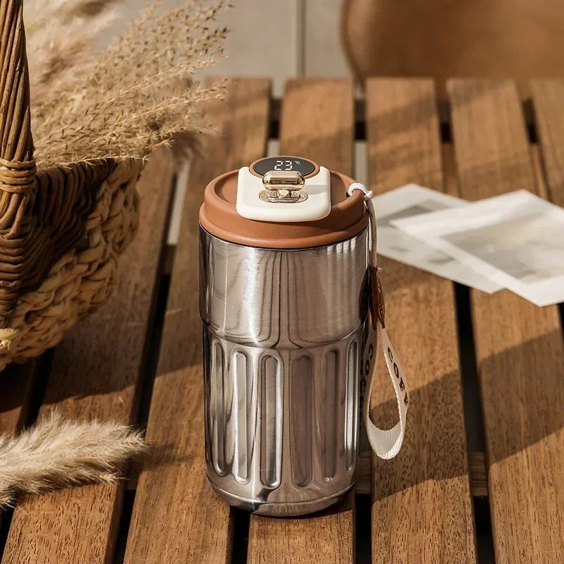Stainless Steel Vacuum Insulated Water Bottle Thermos Mug for Hot & Cold Drinks, Portable Thermal Flask for Home Office Travel