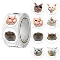 50-500pcs Cartoon Cat Stickers Cute Animal Sticker Waterproof Self-Adhesive Paper Mobile Rewards Sealing Label Decal Stationery