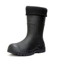 Stylish Men's Tall Rain Shoes New Cinch-Top Waterproof Non-Slip Mid-Calf Boots for Work Fishing Kitchen Use