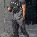 Summer Fashion Men's Fashionable Printed Breathable Comfortable Round Neck T - Shirt and Pants Set Outdoor - View 4 | SAMAG