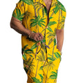 Men's New Hawaiian Short-Sleeved Shirt Shorts Set Summer | SAMAG