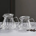 JUSTINLAU Hand Drip Coffee Pot Set High Borosilicate Glass Coffee Brewing Pot Espresso Filter Cups Household Coffee Accessories