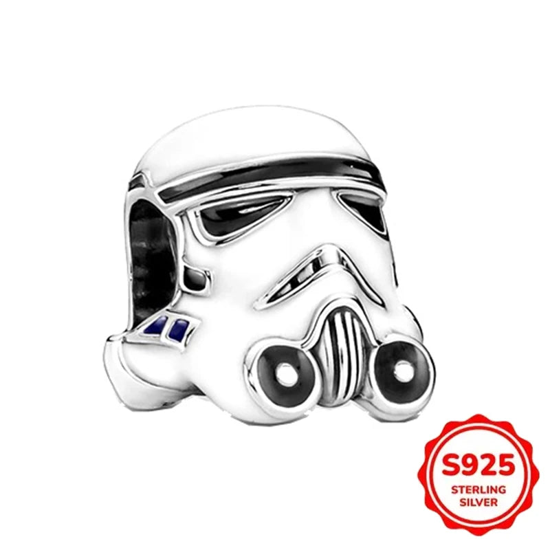 TOP Wars Charms Bracelet Beads 925 Sterling Silver Shadow Warrior Helmet Hot Series Womens Pendant DIY - Visuel 18 | SAMAG