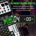 4/6/8/10-Channel Professional Audio Mixer Console With 99 DSP Effects Mixing Board Dj Mixer Compatible For MP3/USB/Flash Reader