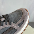 Women's Vulcanized Shoes Leather Beaded Casual Sneakers