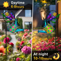 Solar-Powered Butterfly Watering Can and Lantern Garden Decor—Perfect Accents for Outdoor Pathways, Patios, and Lawn Landscapes