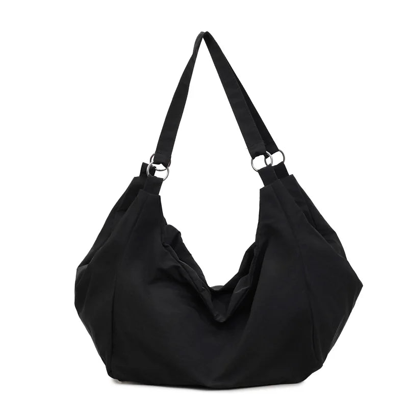 Japan Style Lightweight Shoulder Crossbody Bag Casual Nylon Women Big Bag Simple Student Handbag Fashion Commuting Hobos Bag