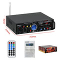 12V 220V HiFi Digital Bluetooth Amplify Channel Surround Sound Amplifiers Home Plug and Play Car Onboard Professional Amplifier