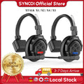 SYNCO XTALK X2 X5 2.4G Wireless Intercom Headset System 2-Person 350M 1148FT 24H Working Time Noise Reduction for Video Shooting