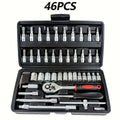 AIRAJ NEW Car Repair Tool Kit 46/53 Piece/Set Socket Set Ratchet Torque Wrench Combo Auto Repairing - View 2 | SAMAG