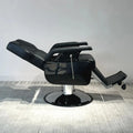 Heavy Duty Hydraulic Barber Chair Reclining PU Leather Styling Chair Removable Headrest Hairdressing Beauty Salon Furniture