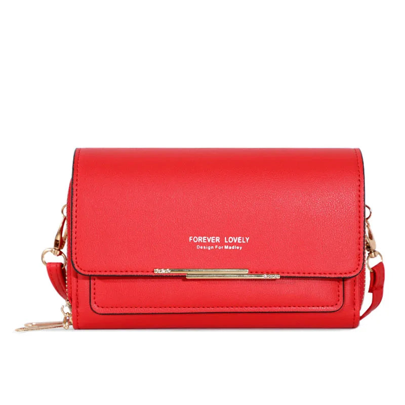 New Women Pu Leather Handbags Female Multifunctional Large Capacity Shoulder Bags Fashion Crossbody Bags For Ladies Phone Purse