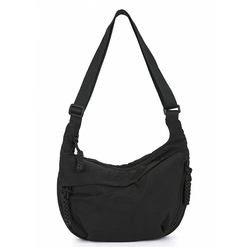 Casual Nylon Hobos Crossbody Bag for Women Handbag Purse Shoulder Underarm Bag Large Capacity Tote Bag Ladies Travel Shopper Bag