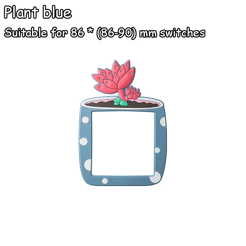 Lovely Cartoon Switch Stickers Luminous Socket Protective Cover Home Waterproof Wall Sticker Decorative Animal Switch Decoration