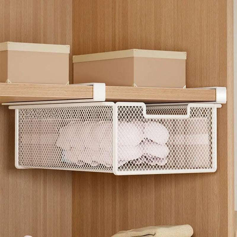 Large Capacity Underwear Storage Basket Pure Color Under Cabinet Hanging Organizer Shelf Design Pull - Out - View 2 | SAMAG