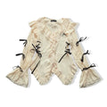Karrram Y2k Aesthetics Lace Shirt Grunge Gothic Irregular - View 6 | SAMAG