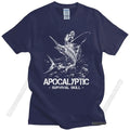 Fashion Marlin Fishing Apocalyptic T Shirt Men's Short Sleeve Fish T-Shirt Fathers Day Fisherman Summer Tshirt Cotton Top