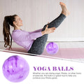 Small Pilates Ball High Pressure PVC Core Strengthening Yoga Exercise Ball Balance Endurance Posture Conditioning Multi-Use