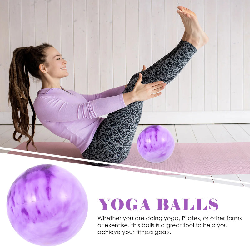 Small Pilates Ball High Pressure PVC Core Strengthening Yoga Exercise Ball Balance Endurance Posture Conditioning Multi-Use
