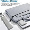 Foldable Aluminum Laptop Stand, 7-Level Adjustable Height, Anti-Slip Silicone Pads, Portable for 10-15.6 Inch Laptops & Tablets