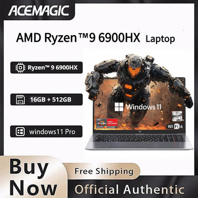 ACEMAGIC AMD Ryzen 9 6900HX Gaming Laptop 16 Inch IPS | SAMAG