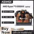 ACEMAGIC AMD Ryzen 9 6900HX Gaming Laptop 16 Inch IPS Display 16GB LPDDR5 512GB NVMe SSD Radeon 680M Graphics Windows 11 Pro WiF