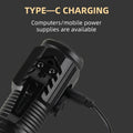 Three-eyed monster LED flashlight, a must-have for night travel, portable, high brightness, strobe lighting