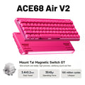 MCHOSE Ace68 Air V2 Gaming Keyboard Magnetic Switch Aluminum Plate 256K Scan Rate 8k Polling Rate RT Keys 0.001mm Accuracy ARGB