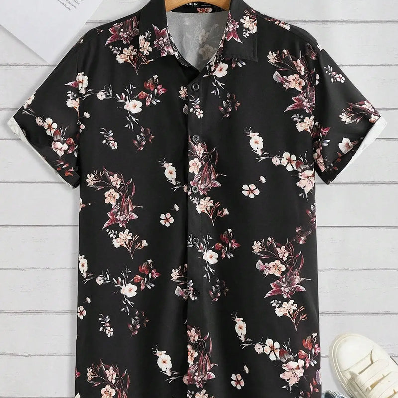 Men'S Floral Printed Casual Shirt Daily Wear 3D Printing | SAMAG