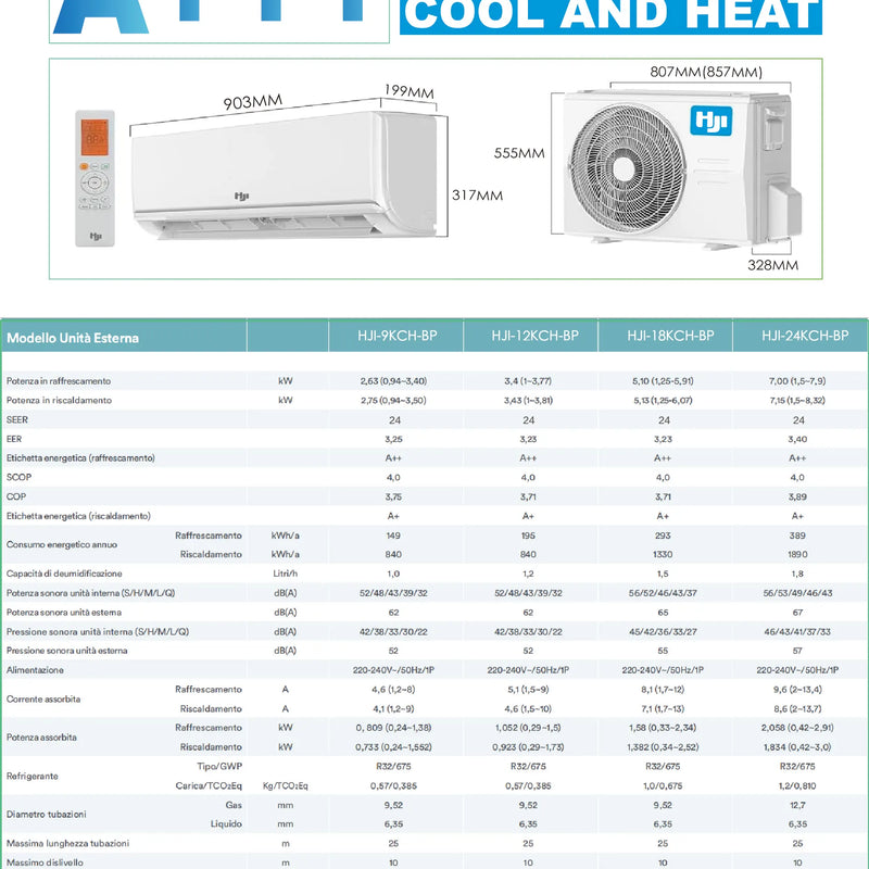 Ghana Hot Sale HJI 12000BTU 1.5HP Split Inverter Air Conditioner | TCL Factory Home Appliance | Household AC