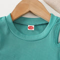Summer Teenage Girls Clothing Set Off - Shoulder Ribbed - View 3 | SAMAG