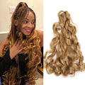 French Curly Crochet Braiding Hair Synthetic Loose Wave Ombre Braids Hair for Women  Spiral Curls Pre Stretched Hair Extensions