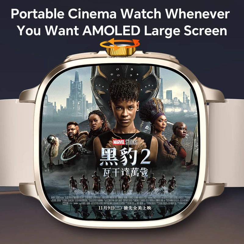 S99 Smartwatch 2.4inch Larger Amoled Screen Android 13.0 5G LTE Smart Watch With 190° Rotating Camera 2100Mah Battery App Store