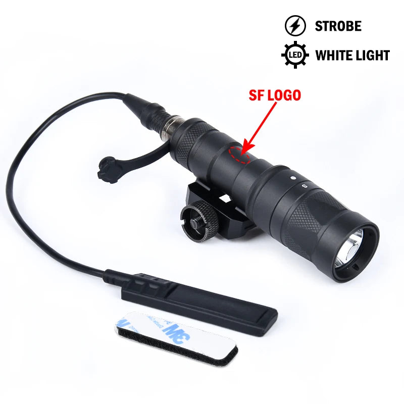 Strobe Flashlight Surefir SF M300 M300W Scout Light WADSN Tactical Torch M600 M600W LED White Lamp Hunting Camping Airsoft X300