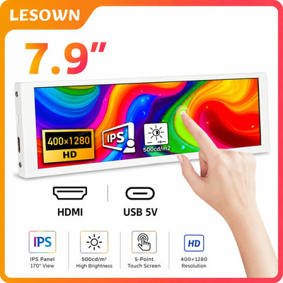 LESOWN Driver-free 400x1280 Display White 7.9 inch | SAMAG