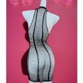 1PC Women Sexy Lingerie Sexy Fishnet Cover Up For Valentine's Day Without Bikini Hollow Out Bodycon Dress See DS711
