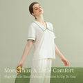 SUJIIN Womens Pajamas Sets 2 Piece Short Sleeve Lounge Set Woman Modal Cooling Embroidery Thin  Pajamas 2026 Summer SH004