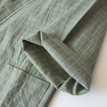 Japanese-style Kimono, Cotton Gauze, Spring And Autumn Men's Plaid Nightgown Two-piece Home Service Yukata Lace-up Pajama Set