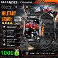 New Bumblebee Military Smart Watch 1000mAh Bluetooth Call LED Flashlight BP Monitor 100+Sports 5ATM Waterproof For iOS Android