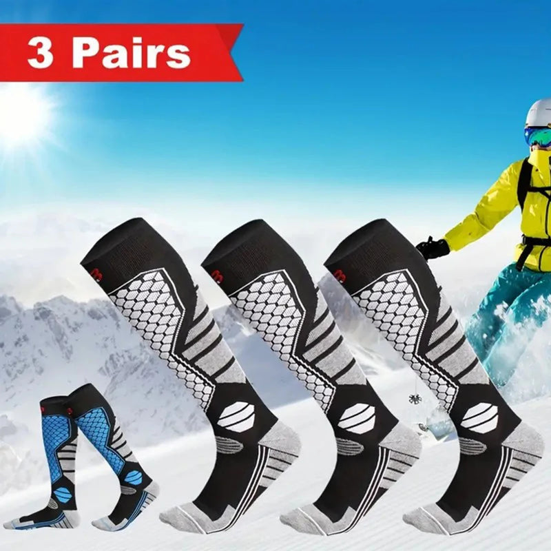 3 Pairs Men Winter Thick Sports Socks Outdoor Warmth | SAMAG