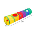 Cat Teaser Wand Toy Self Entertainment Maze Tunnel Collapsible Drill Channel Interactive Play Toy For Indoor Kitten Cat Pet
