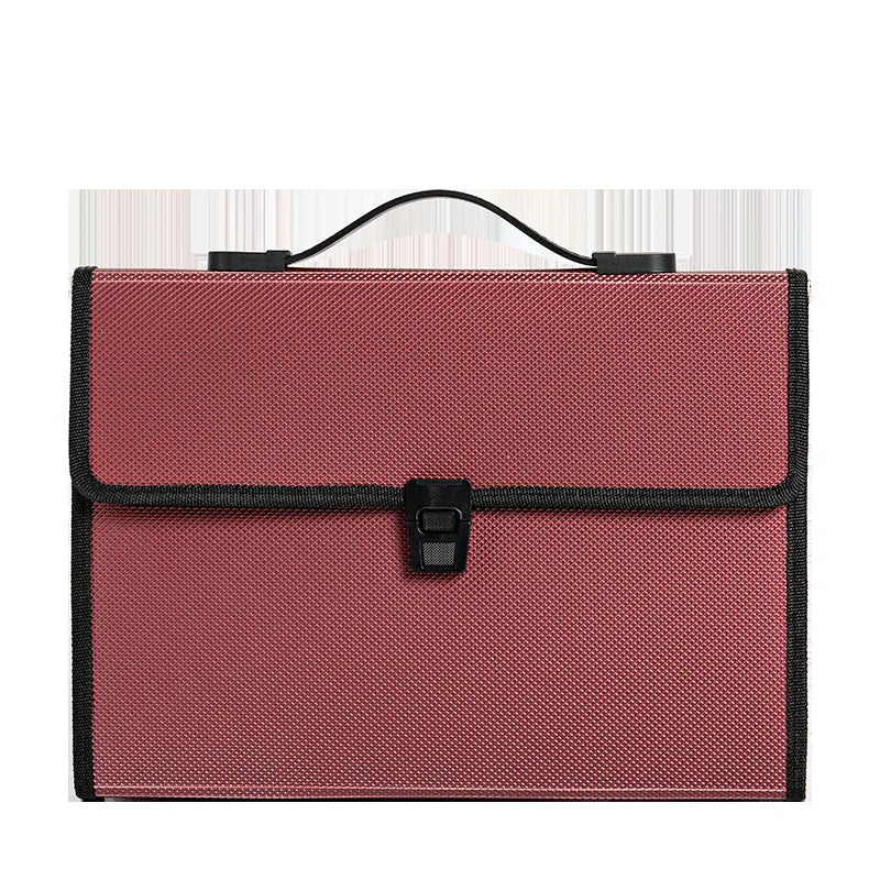 1 Pcs A4 Organ Bag Multi-layer Folder Large-capacity Portable Office Document Bags Desk Organizador Storage Data File Briefcase