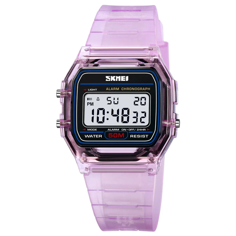 2056 Electronic Watch for Men Women Waterproof Sport Calendar Date Wristwatch Countdown Clock Boy Girl - Visuel 9 | SAMAG