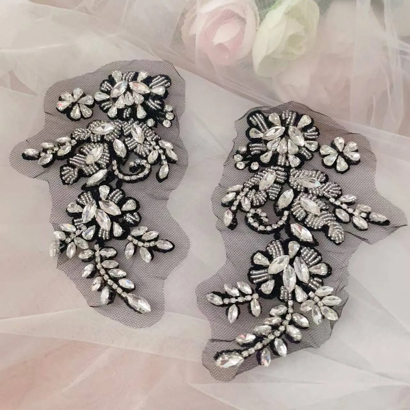 Handsewn Rhinestone Flower for Wedding Dress, Coats - View 16 | SAMAG
