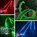 3/5M LED Chinese Dragon Poi Set Luminous Dragon Dance Props Dragon Ribbon Streamer New Year Outdoor Fitness Juggling Props