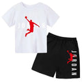 Summer Brand Letter Print Short Sleeve Kid T - shirt+shorts - View 6 | SAMAG